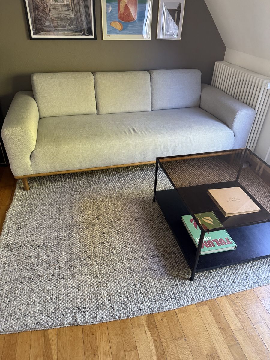 Sofacompany Divani: Sofa Sofacompany Vilmar 3 Sitzer hellgrau – Usato da Zürich venduto da Helena0027