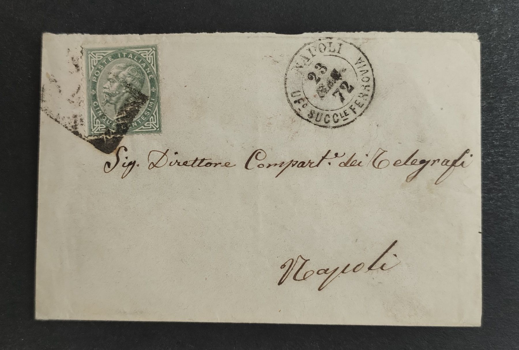 Buste & buste per spedizione: Italien - Brief aus 1872 – Usato da Wil SG venduto da Zazal