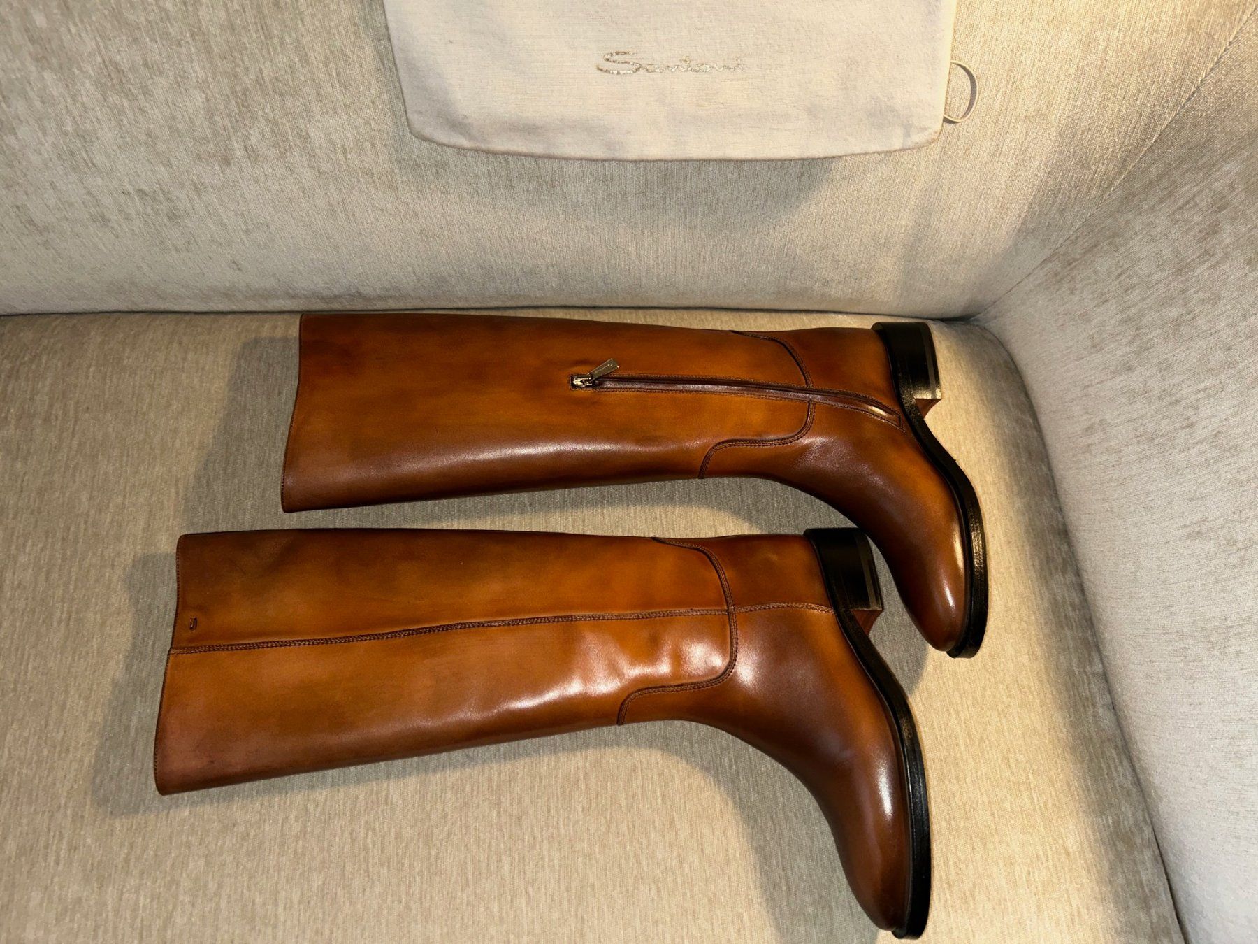 Santoni Damenschuhe: SANTONI (Reiter-)Stiefel cognacbraun – Neu (gemäss Beschreibung) aus Zürich von Viel_Freude_8 5