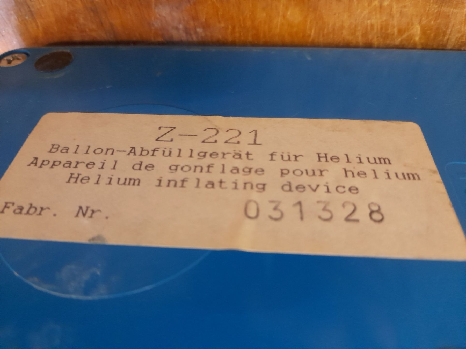 Tutte le macchine: Ballon -AbfüllGerät für Hellium – Usato da Stetten AG venduto da TheKu8248 2