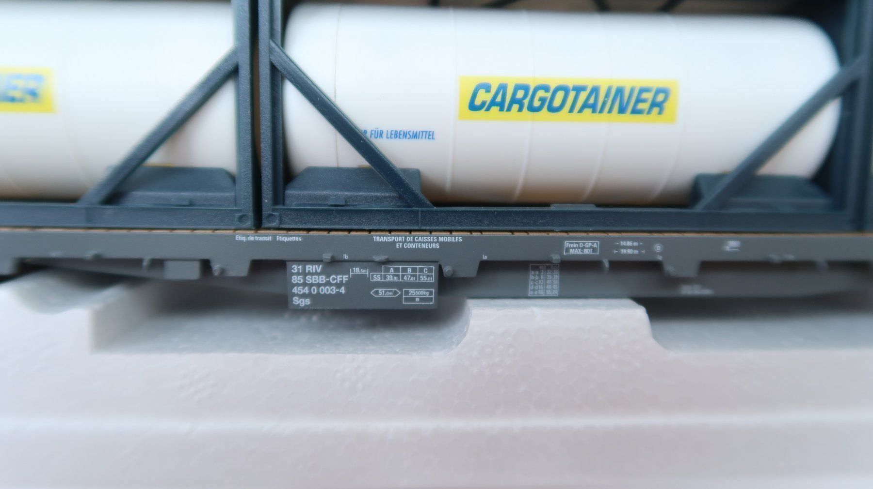 Hag Modelleisenbahnen: HAG Nr.396 SBB Tankcontainer Cargotainer – Neu (gemäss Beschreibung) aus Muttenz von Laeckerlihamschter 3