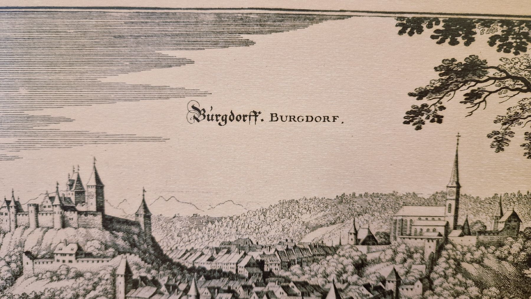 Stiche: Alte Ansicht Burgdorf – Gebraucht aus BERN von Intarsia 2