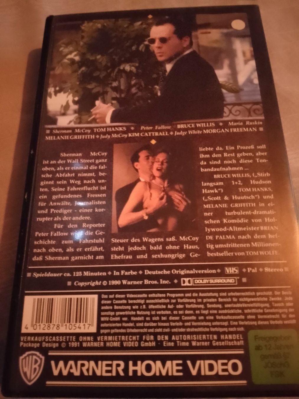 Tutti i VHS: Fegefeuer der Eitelkeiten mit Tom Hanks und Bruce Willis VHS – Usato da Remetschwil venduto da Privatflohmi 3