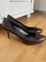 Navyboot, elegante Leder Pumps, Bordeaux, Gr 39,