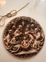 Holzbild Krippe-Motiv, Weihnachtsschmuck, Top Zustand!