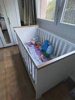 Umbaubares 2-in-1 Babybett inkl. Matratze 