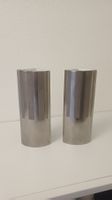 JEAN LOUIS COQUET - PAIRE DE VASES MODERNISTES ARGENT 1980