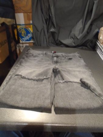 Jeans ca. Grösse S, Tommy Jeans, grau/abgeschnitten