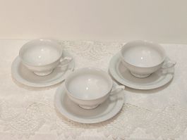 Rosenthal Classic Teeservice 3 Gedecke Weiss Elegant