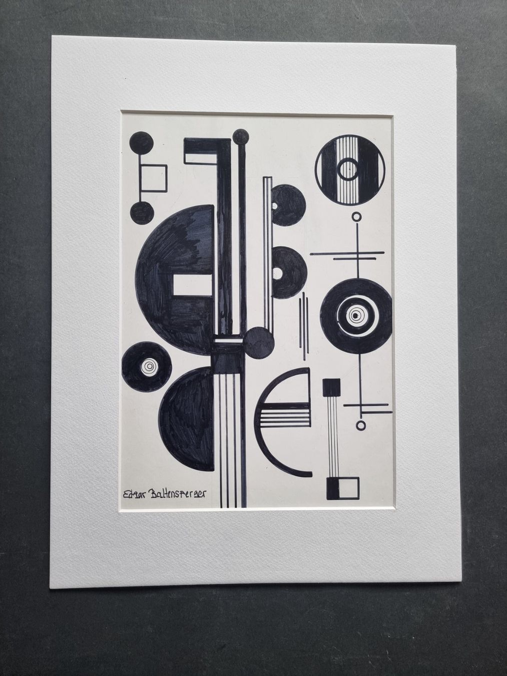Dipinti: EDGAR BALTENSPERGER ORIGINAL ACRYL SIGNIERT AUF KARTON – Usato da Gersau venduto da grafik-kunst