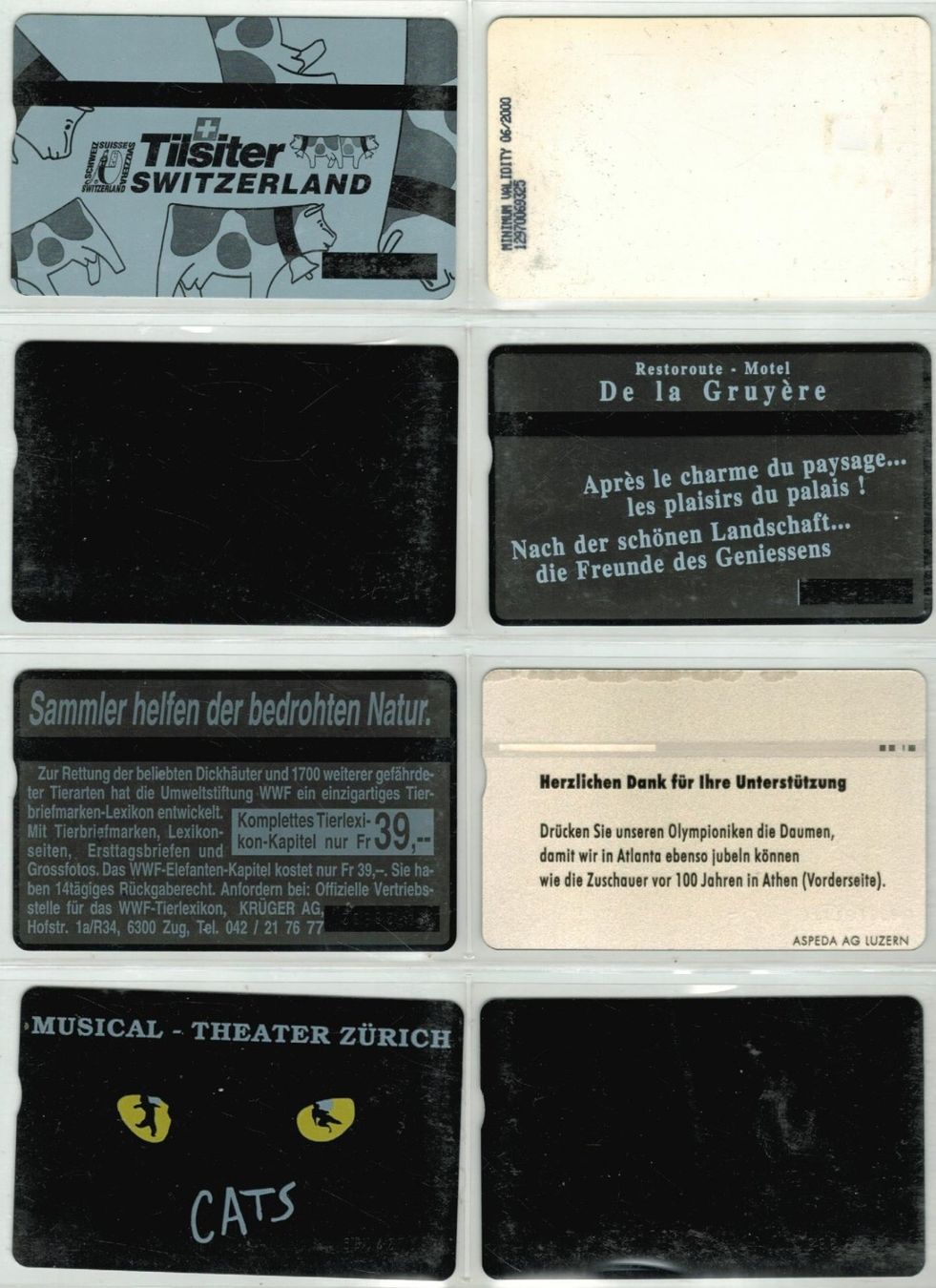 Cartes de téléphone: 8 Taxcards – D'occasion à Zürich par Tolima194 1