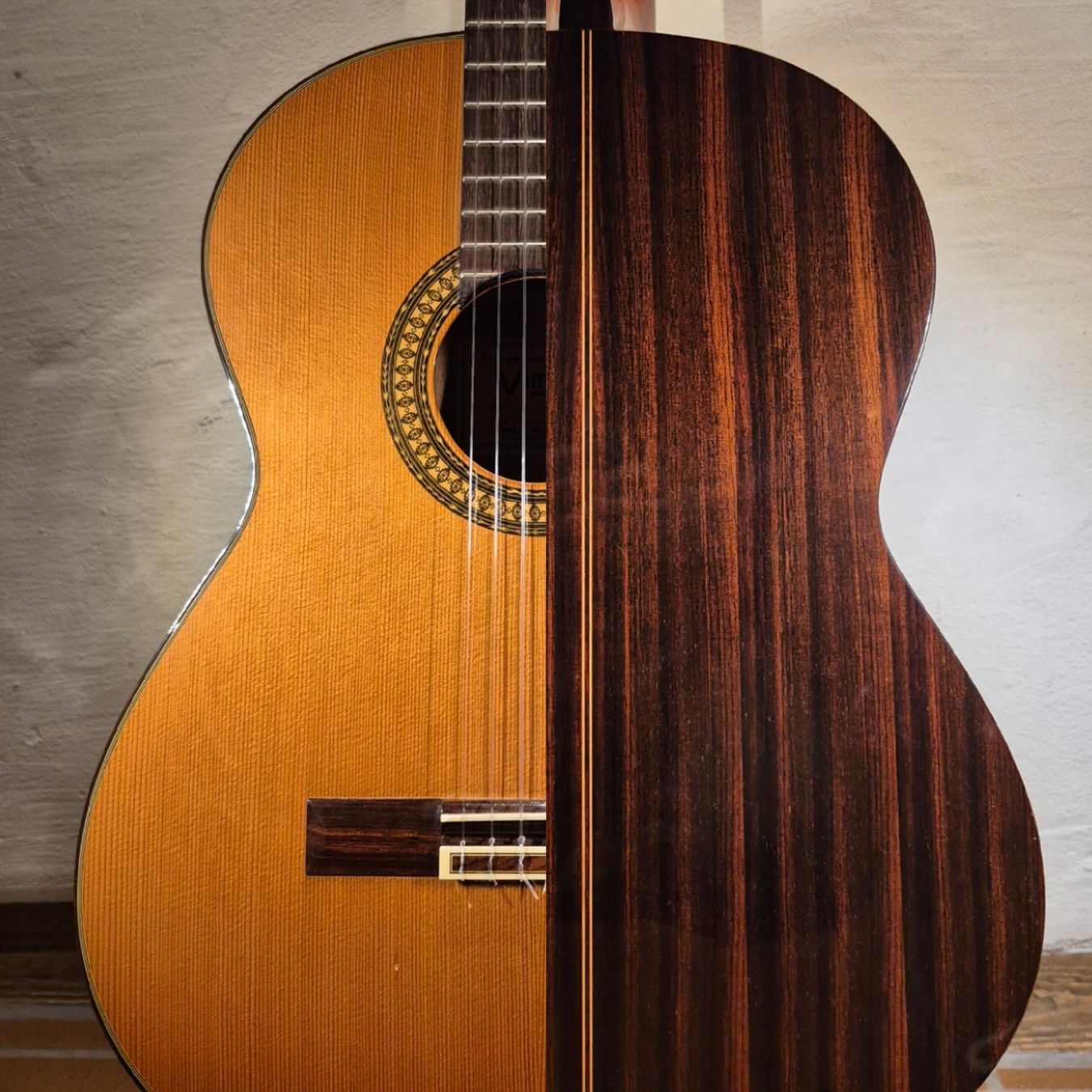 Strumenti musicali: Linkshand Akustik Gitarre Vimus 20 1982 – Usato da Winterthur venduto da NorrSydGuitars