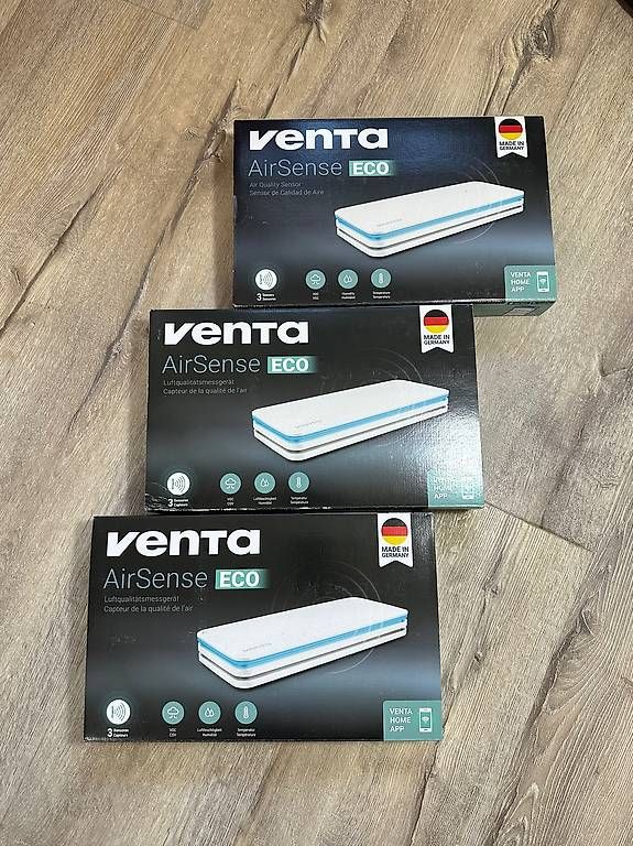 Misurare: FABRIKNEU - 2x Venta Airsense Eco AS100 Luftqualitätssensor – Nuovo e nell'imballaggio originale da Wintersingen venduto da SirMarcolino