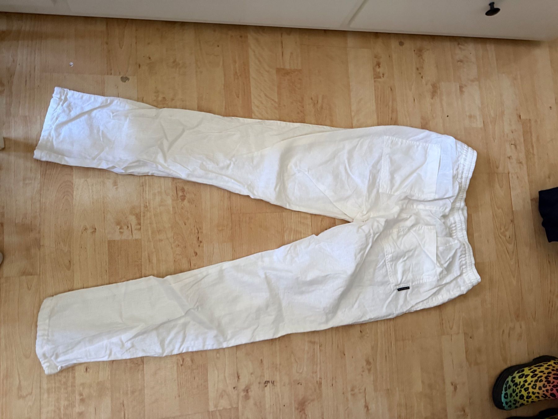 Tom Tailor Pantaloni: Tom Tailor Linen Pants, Size M, White, Summer Ready! – Usato da Zürich venduto da Vma_reuse 5