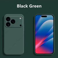Coque pour Apple iPhone 17 Pro en silicone vert, NEUVE