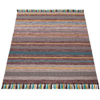 -50% EINZELSTÜCK ‼️ Handgewebter Teppich Multicolor Boho NEU