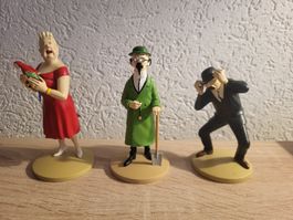 Lot 3 figurines Tintin Moulinsart 2011 bon état général