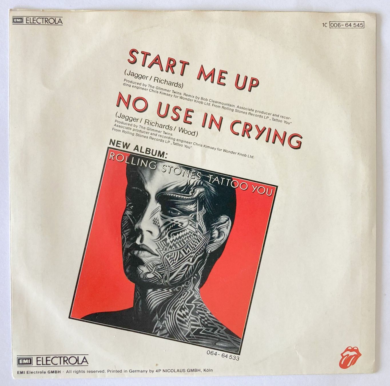 Schallplatten: ROLLING STONES - START ME UP – Gebraucht aus Bottens von hotter-than-hell 1