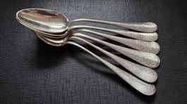 6 Kaffeelöffeli JEZLER (Silber 800)