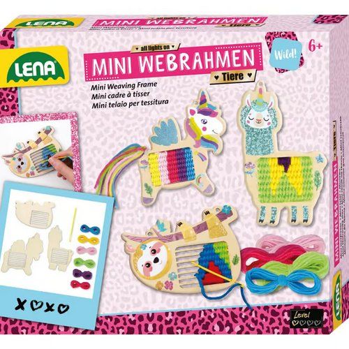Kit bricolage: Lena - Mini Webrahmen Tiere / Batselset – Nuovo e nell'imballaggio originale da Oensingen venduto da Liquidations-Shop