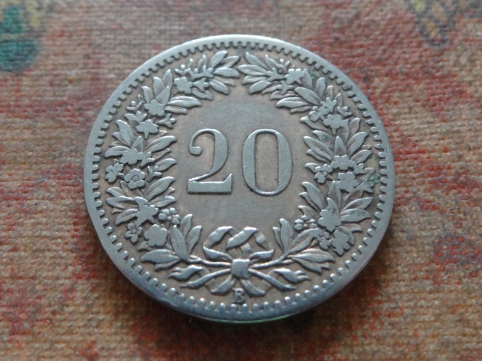 Tutti le monete: 20 Rp. 1887  (B) – Usato da Romanel-sur-Lausanne venduto da Swift13 1