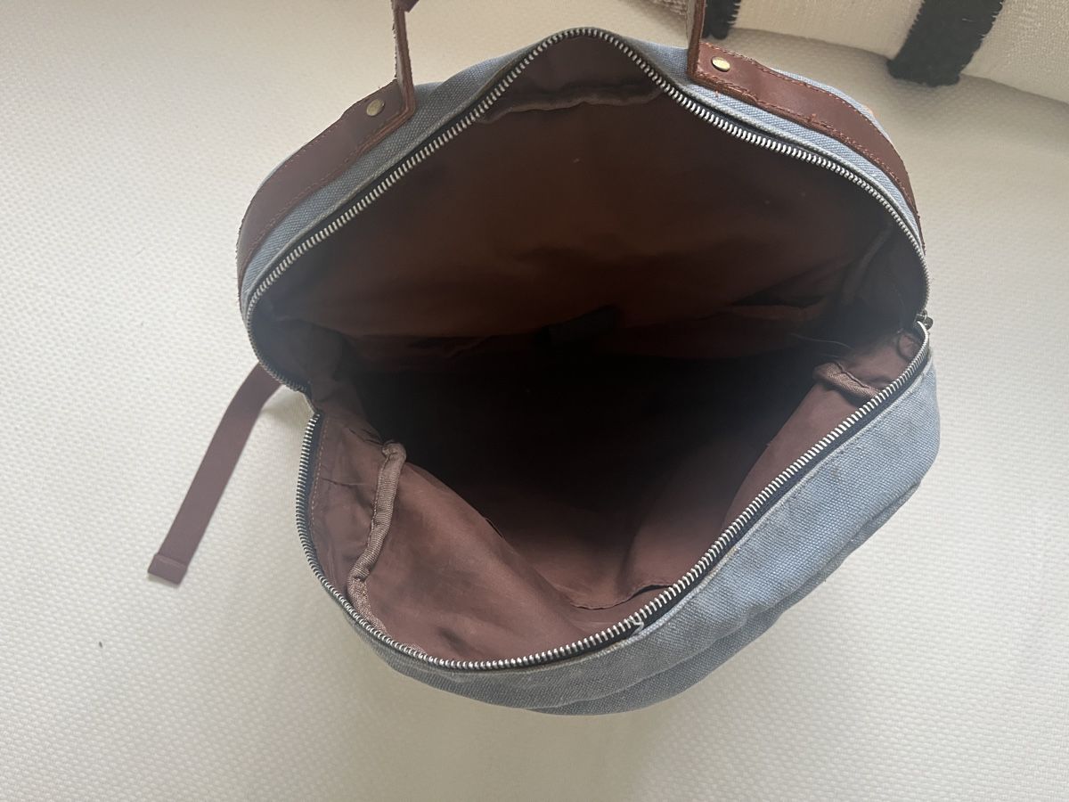 Zaini: Jeansrucksack mit Lederapplikationen – Usato da Freienbach venduto da alile 4