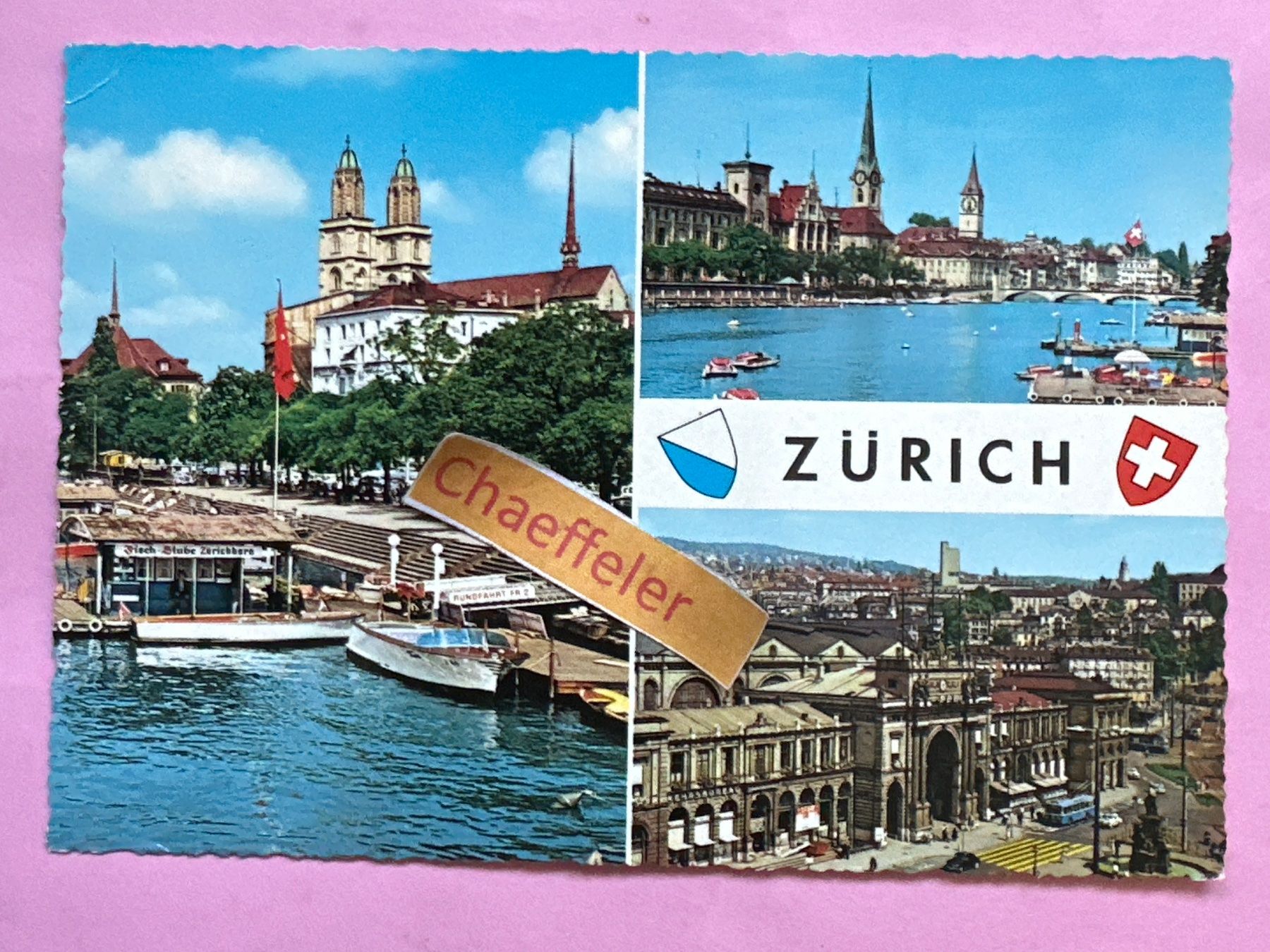 Cartoline postali: 1965 Zürich – Usato da Zürich venduto da Chaeffeler