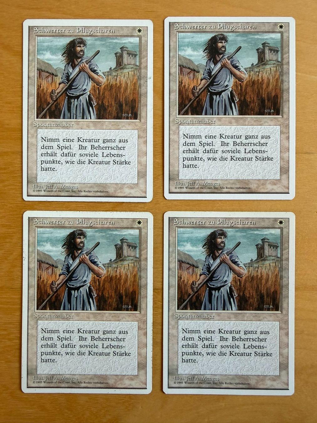 Magic The Gathering Carte collezionabili: 4x Schwerter zu Pflugscharen // 4th Edition // Magic – Usato da Binz venduto da Tempelritter