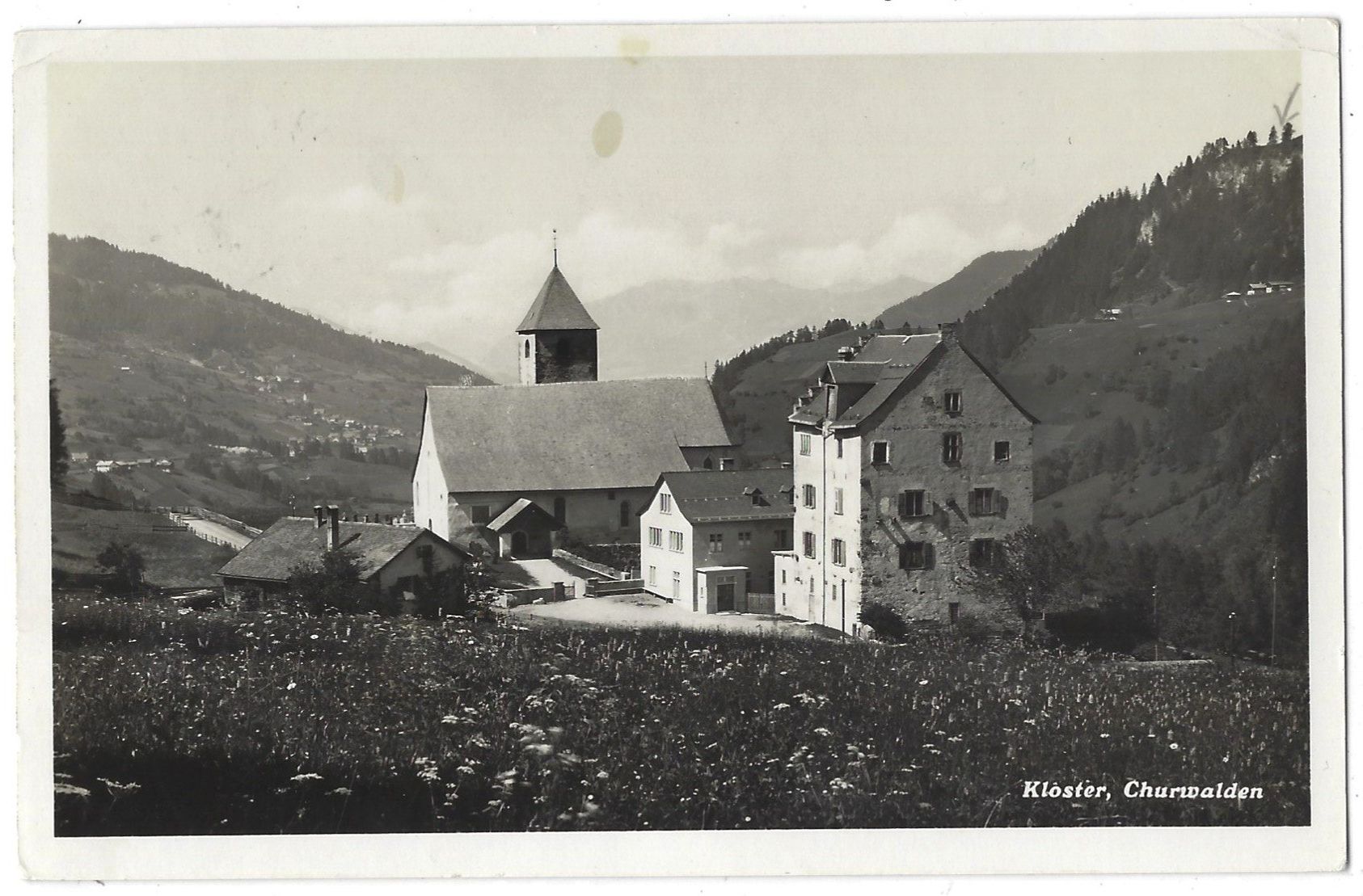 Cartoline postali: Kloster,  Churwalden – Usato da Bütschwil venduto da Jackson1A