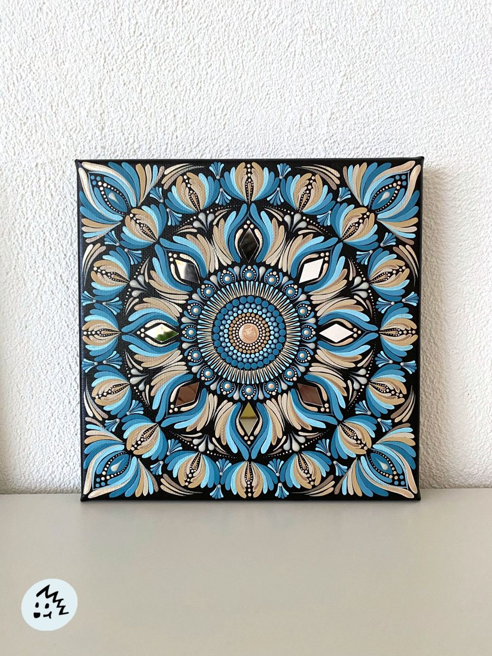 Foto & Immagini: Mandala Bild auf Leinwand, Bild, Dekoration, Geschenk – Nuovo e nell'imballaggio originale da Fanas venduto da Omibia 5
