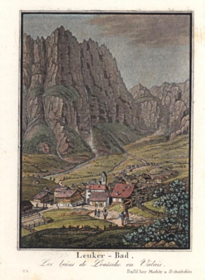 Stiche: Leukerbad Aquatinta – Gebraucht aus Rafz von Helvet32 1