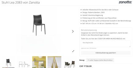 ZANOTTA - Stuhl Lea 6 Stk.