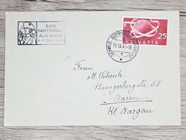 CL03 Enveloppe + Timbre Suisse 1949