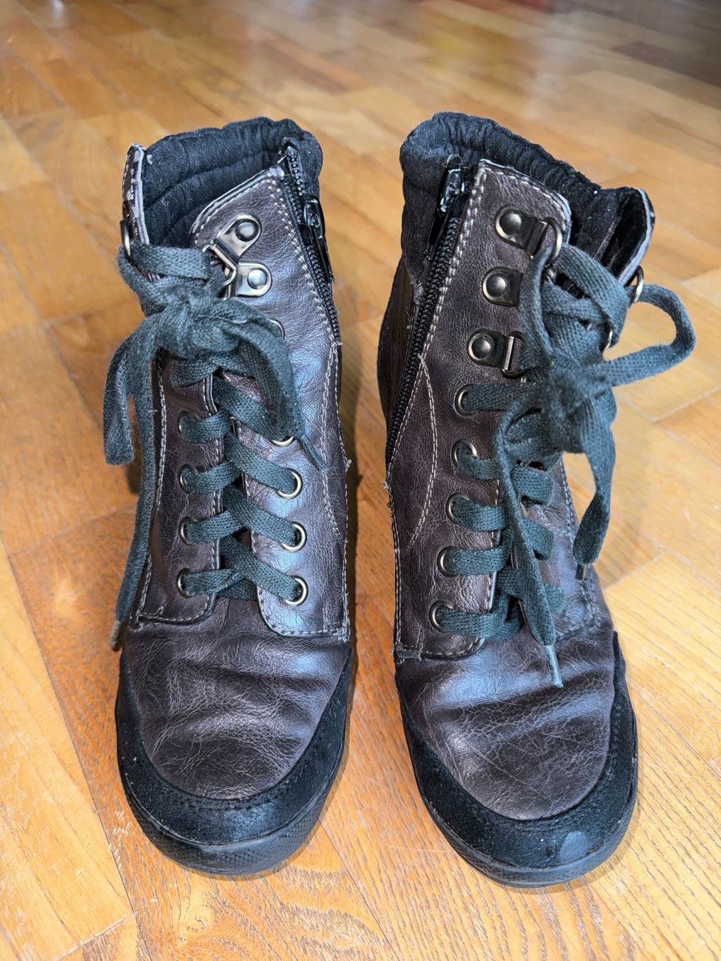 Scarpe da donna: Stiefeletten Absatzschuhe Schuhe mit Absatz , anthrazit 37 – Usato da Aesch ZH venduto da Goonies_1 1