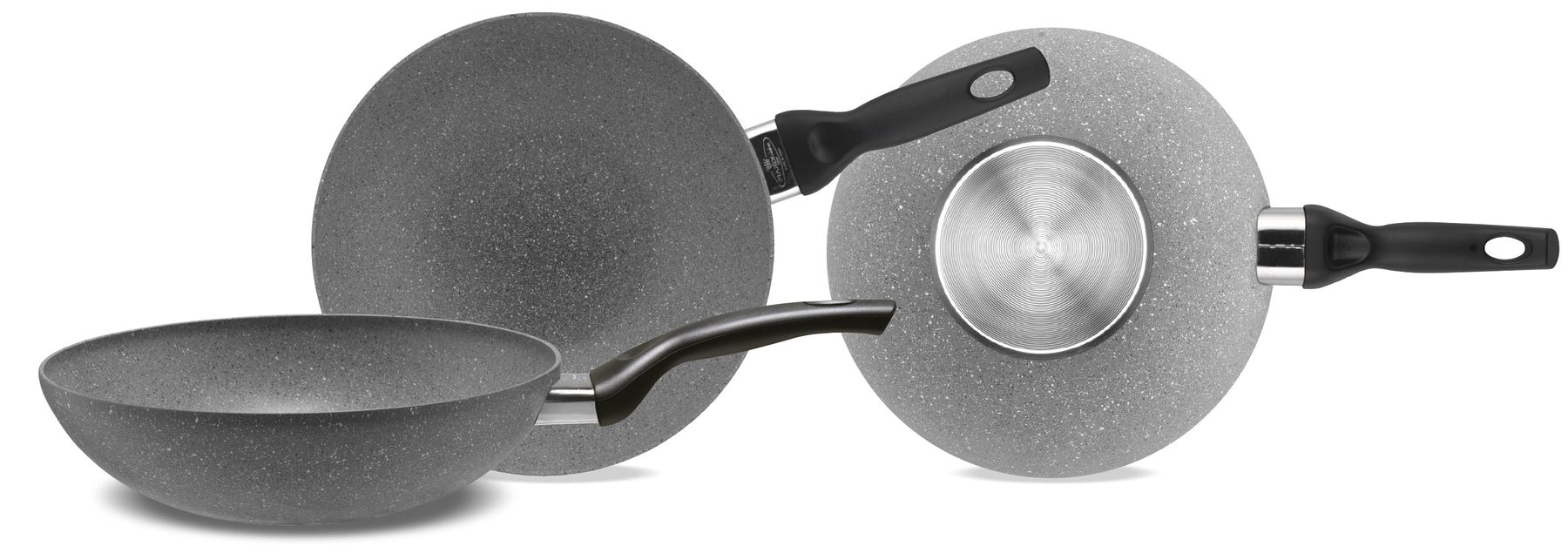 Pfannen: Livestone - Wok - 28cm - Grau – Neu und originalverpackt aus Bremgarten AG von simpliCH