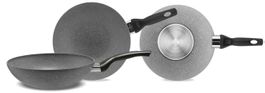 Livestone - Wok - 28cm - Grau