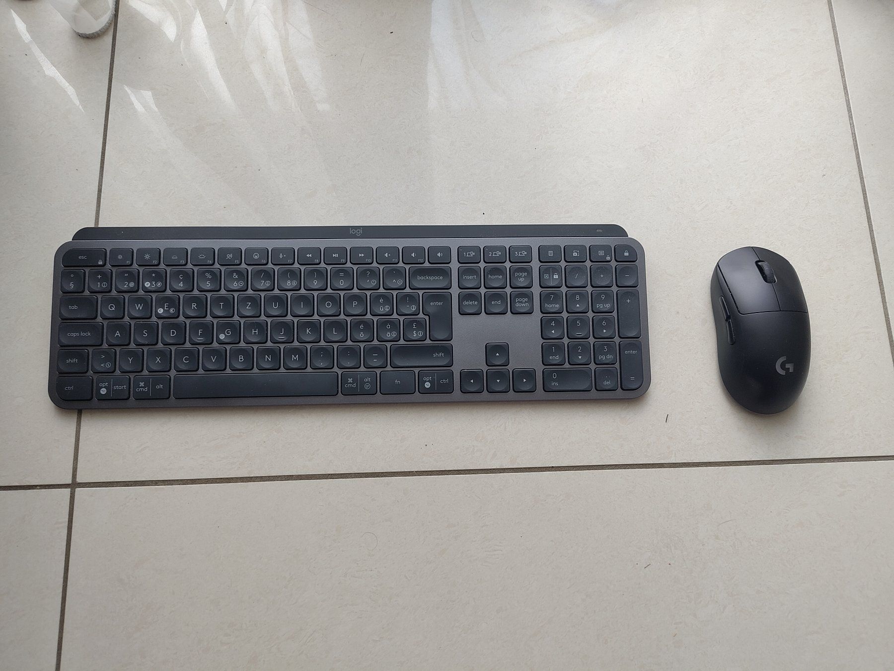 Logitech Claviers: Logitech MX Keys S (CH-Layout) + Logitech G Pro Wireless Mau – D'occasion à Richenthal par Dgismo