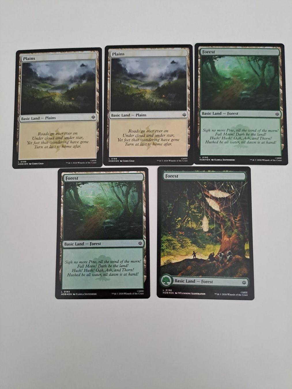 Magic The Gathering Carte collezionabili: Mtg Der Hobbit Fullartländer foil usw – Usato da Lüchingen venduto da taumin 1