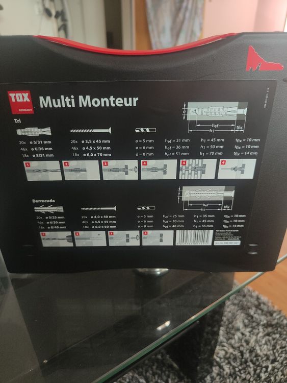 Akku-Bohrschrauber BOSCH EasyDrill1200 mit Dübel-Set (Neu (gemäss