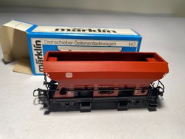Märklin Drehschieber-Seitenentladewagen DB braun, AC-Achsen