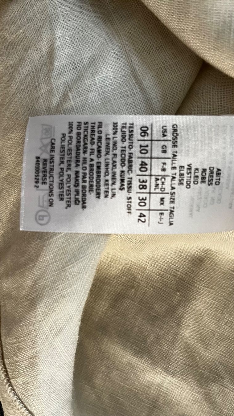 Max Mara Vestiti: MAX&Co. beiges Sommerkleid – Usato da Zürich venduto da ann_ngp7 2