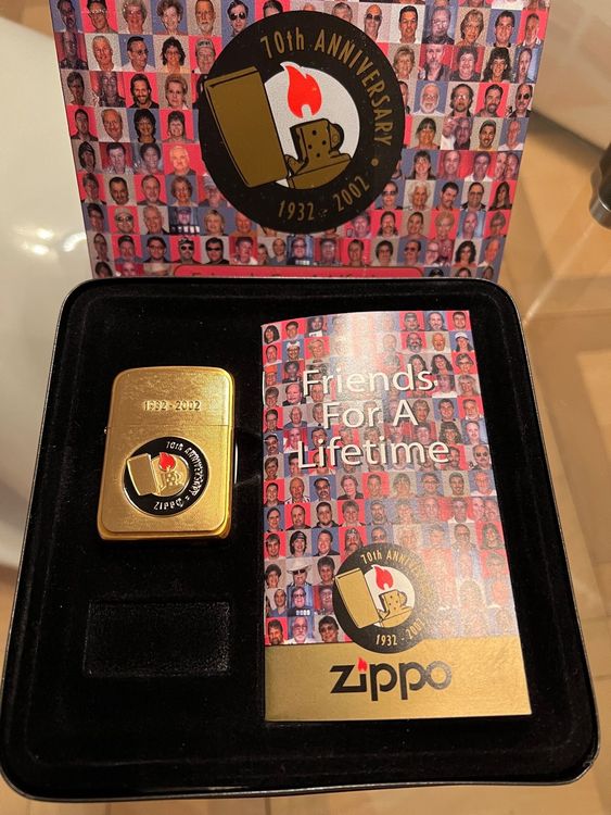 Zippo 70th Anniversary 1932 2002 