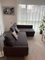 Ecksofa grau in gebrauchtem Zustand