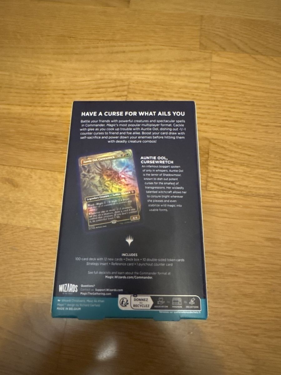 Magic The Gathering Carte collezionabili: Lorwyn Eclipsed Commander Deck Blight Curse – Nuovo e nell'imballaggio originale da Zürich venduto da phobiateam 2