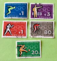 BRIEFMARKEN AUS  Uruguay  Olympische Spiele  GESTEMPELT  