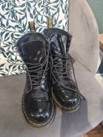 Dr. Martens Lack Stiefel, Schwarz, Gr. 38, Top Zustand!
