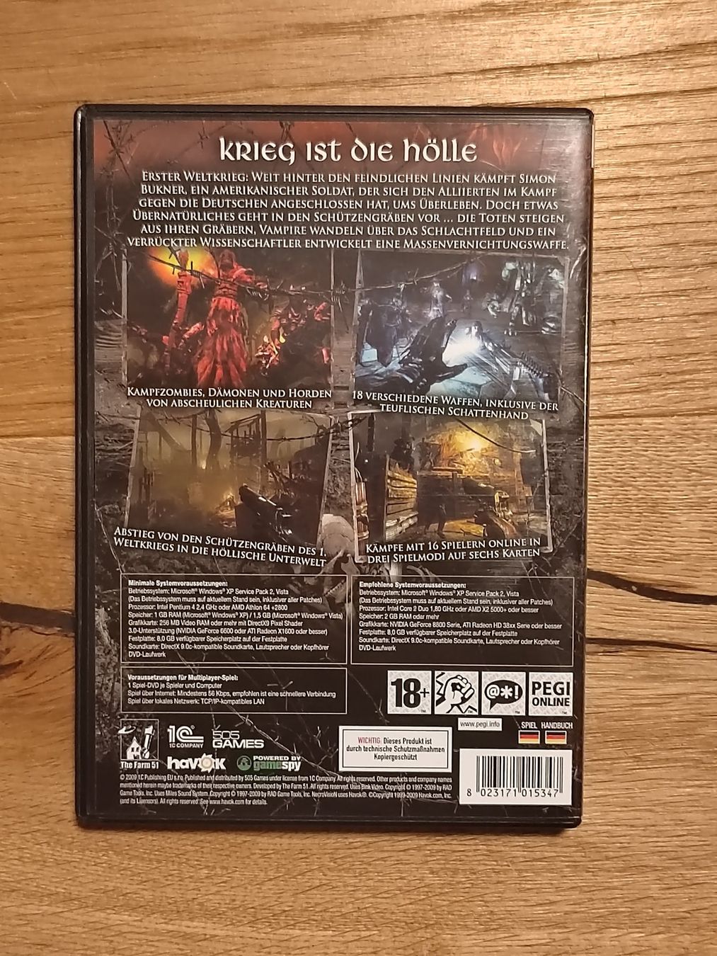 Jeux: Necrovision PC DE – D'occasion à Fribourg par Nooky 1