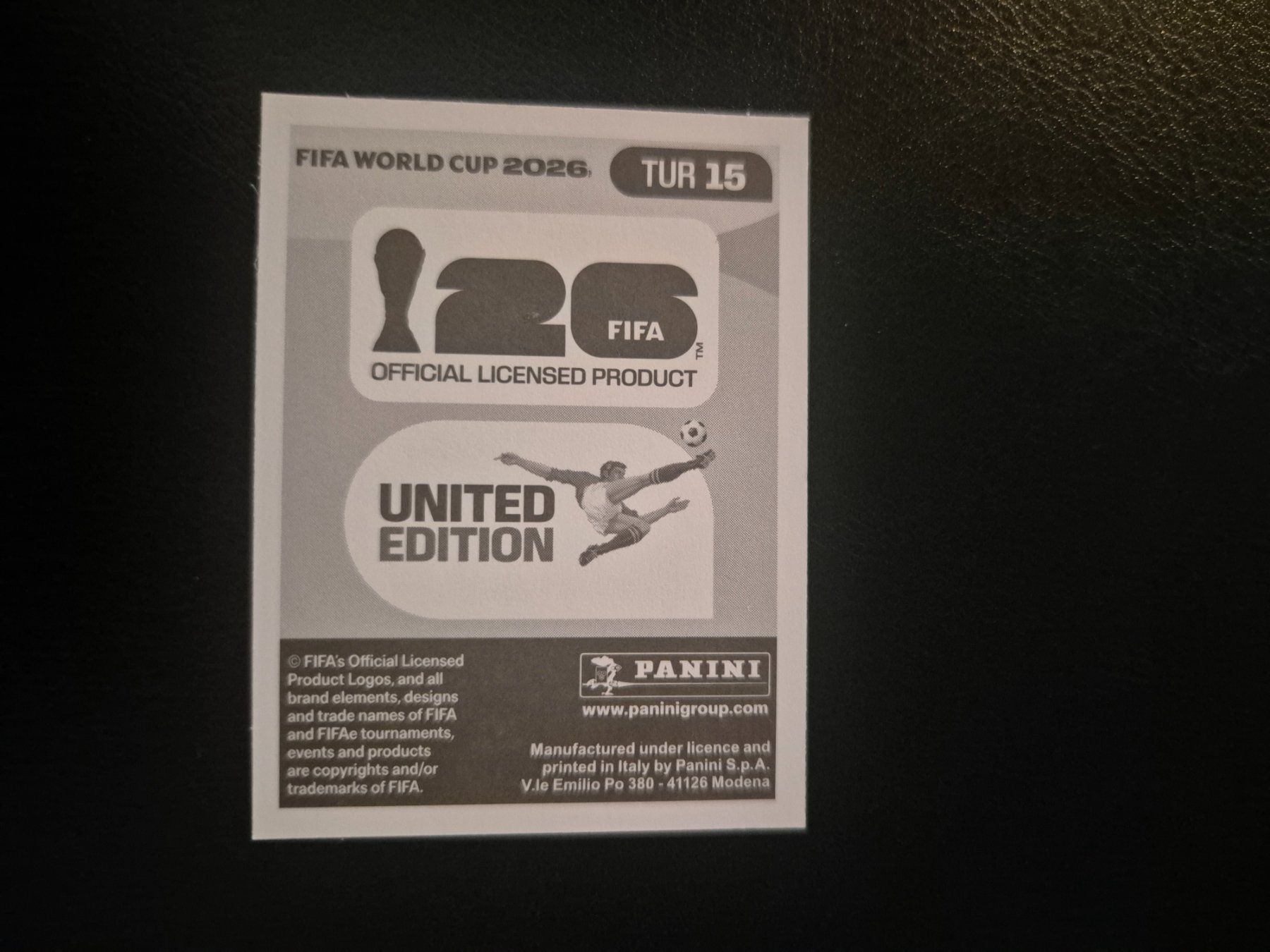 Panini Carte collezionabili: Panini WM 26 TUR 15 – Nuovo (secondo la descrizione) da Rorschacherberg venduto da AJ3108 1