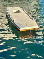 Klassisches Badeboot/Ruderboot,  weissorange, 3 x 1.15 Meter