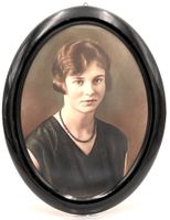 Fotografie ca. 1929 gerahmt hinter Glas - Junge Dame